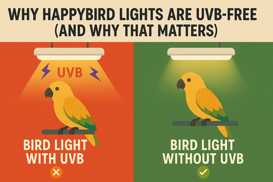 Why HappyBird Lights Are UVB-Free (and Why That Matters)